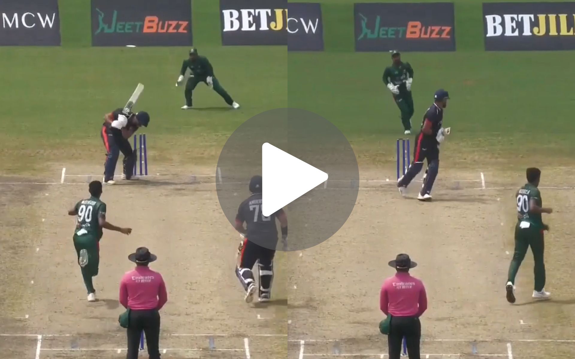 [Watch] CSK Star Mustafizur Rahman 'Rips Apart' USA With A Phenomenal 6/10 Spell